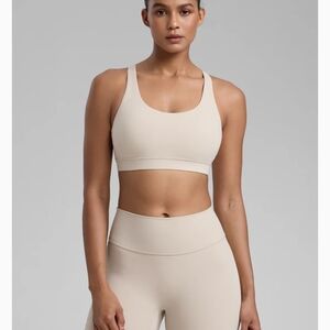 CRZ YOGA Beige Cute Yoga Bra